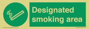 Designated smoking area